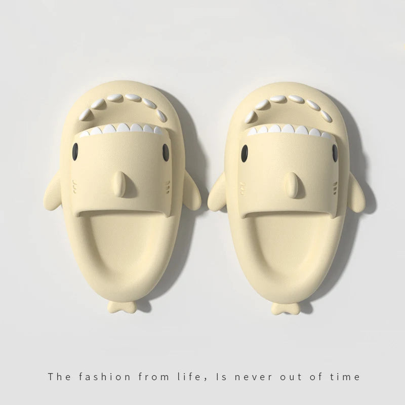 New Style Shark Slippers Women Summer Cute EVA Men Non-slip Indoor Outdoor Girls Boys Beach Shoes Sandals