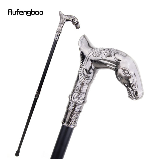 Horse Head Animal Fashion Walking Stick Decorative Cospaly Vintage Party Fashionable Walking Cane Crosier 93cm