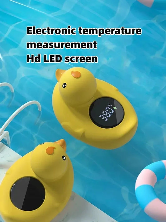 Little Yellow Duck Thermometer Baby Bathtub Shower Water Safe Sensor