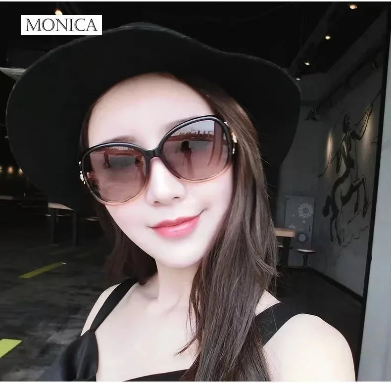 Classic Round Sunglasses Women Gradient Black Sunglasse