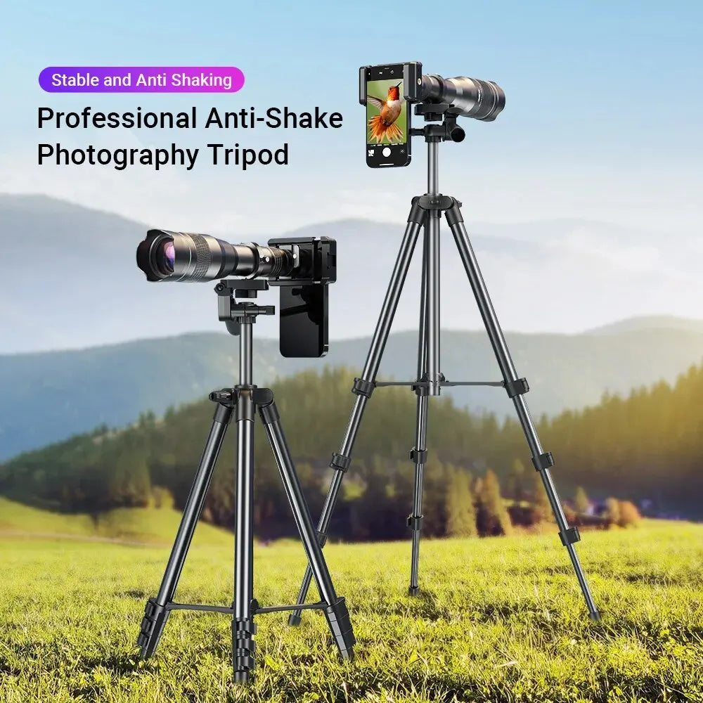 60X Mobile Phone Telescope Lens Astronomical Telephoto Zoom Lens With Extendable Tripod for iPhone Samsung All Smartphone - Hiron Store