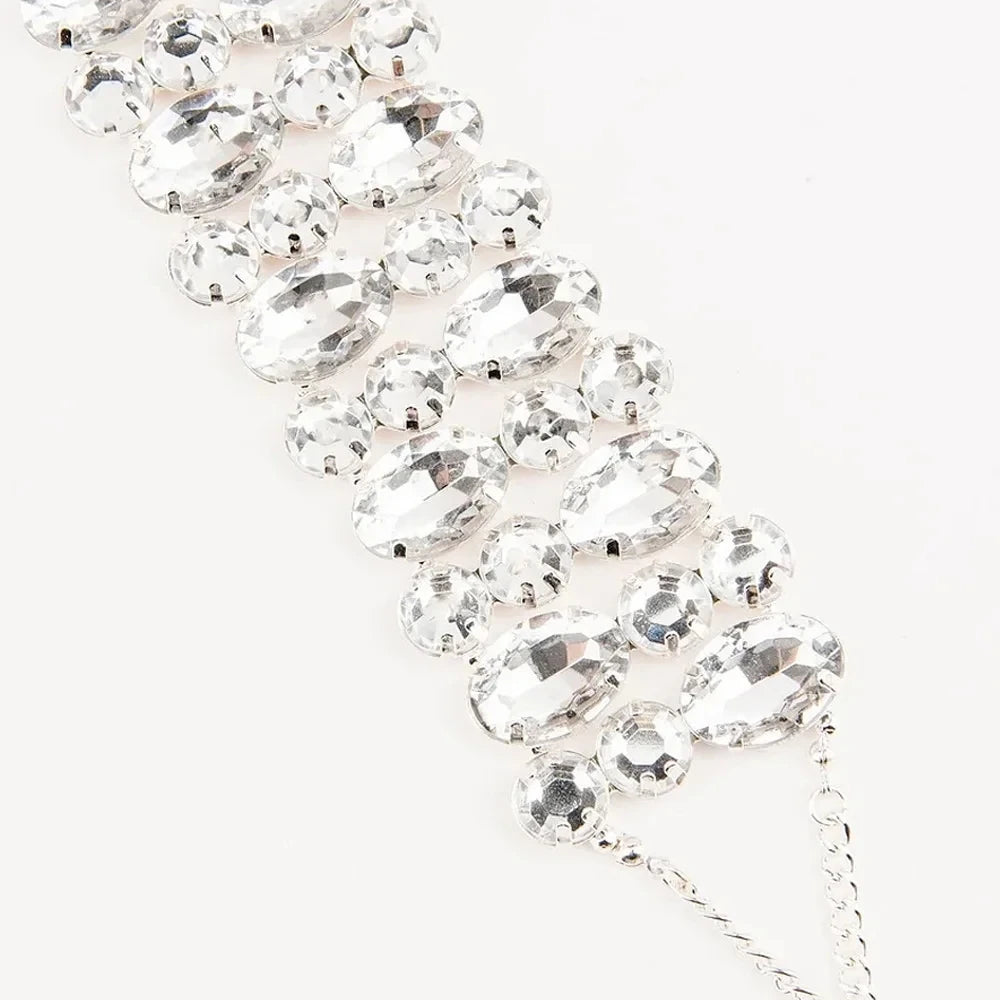 Multilayer Necklace Tennis Chain Glittering Chain Choker Jewellery