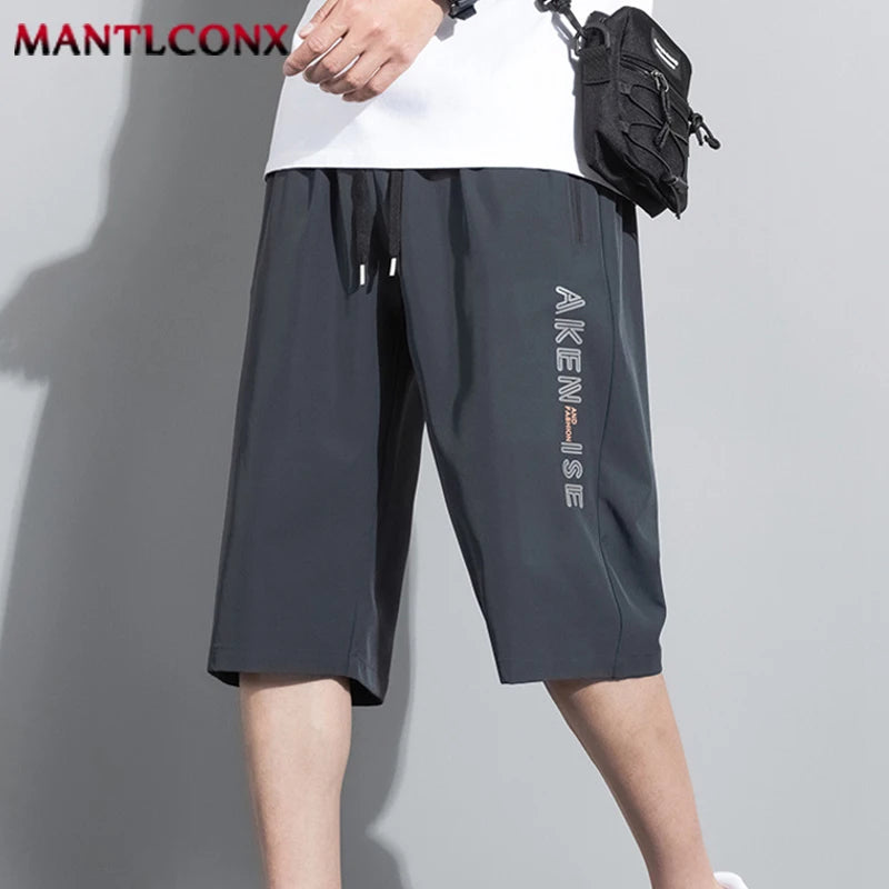 Sports Men Elastic Waist Shorts Male Breathable Comfortable Men's Short Pants