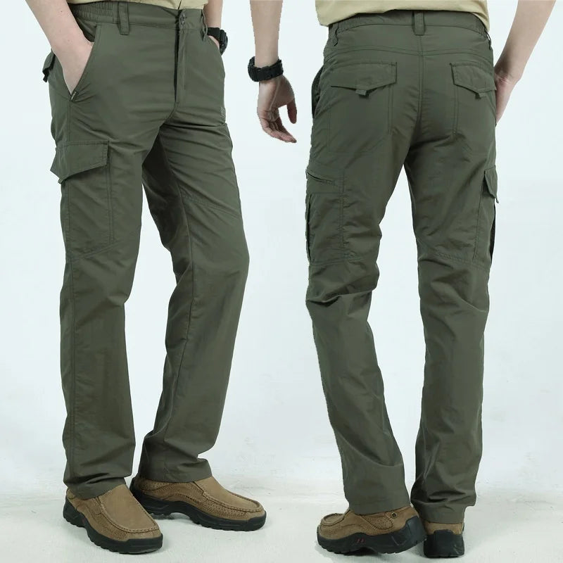 Lightweight Army Military Long Trousers Waterproof Quick Dry Cargo Camping Pants