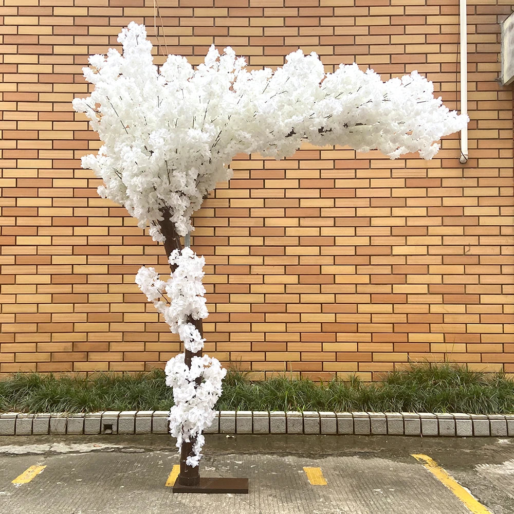 Artificial Cherry Blossom Tree Large Fake Peach Blossom Plant Wedding & Outdoor Home Garden Decoration Christmas Home Decoration