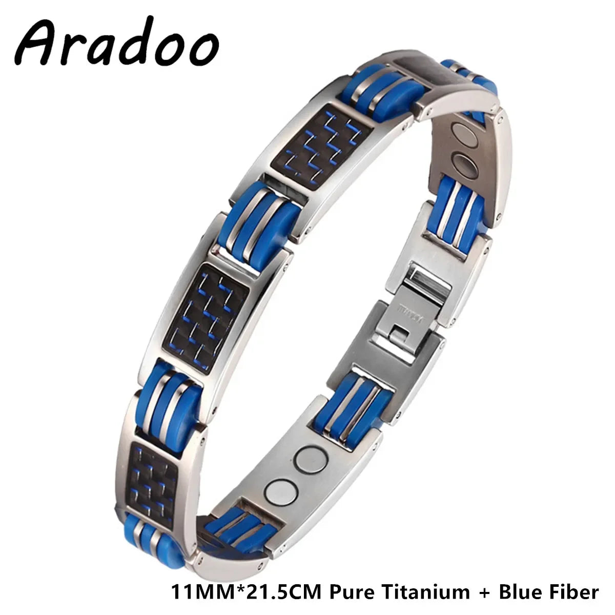 Pure Titanium Men’s Bracelet Strong Magnetic Therapy Bracelet