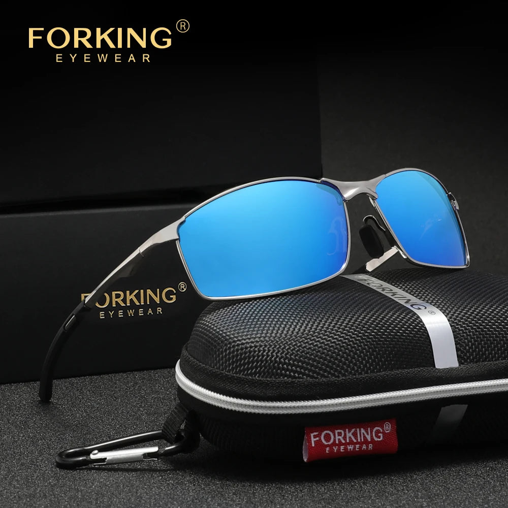 Men‘s polarized Sunglasses, Driving UV400 High Quality Women Glasses, Rectangle Outdoor Sports Eyewear Rectangle