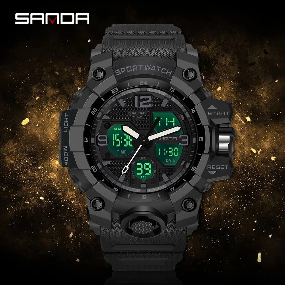 Watches Military Quartz Watch Man Waterproof Wristwatch for Men - Hiron Store