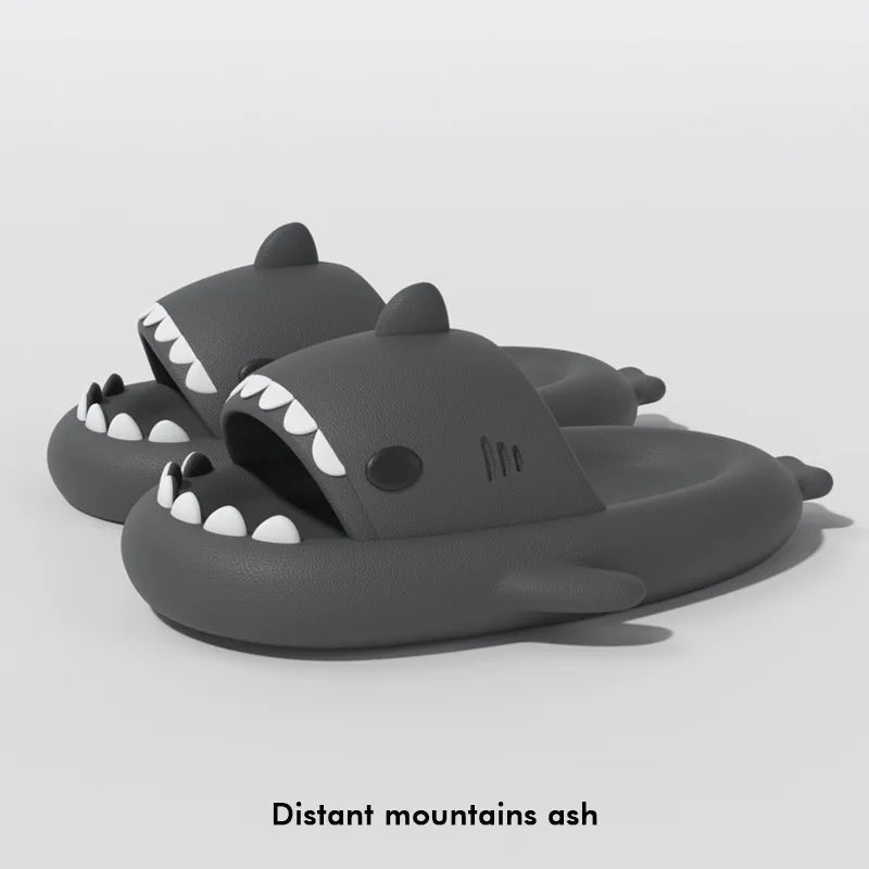 New Style Shark Slippers Women Summer Cute EVA Men Non-slip Indoor Outdoor Girls Boys Beach Shoes Sandals