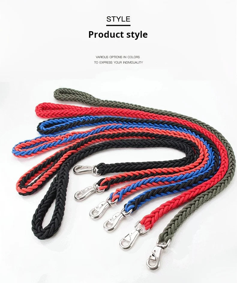 Comfort-Strong 5-Foot Braided Dog Leash Training & Enjoyable Walks