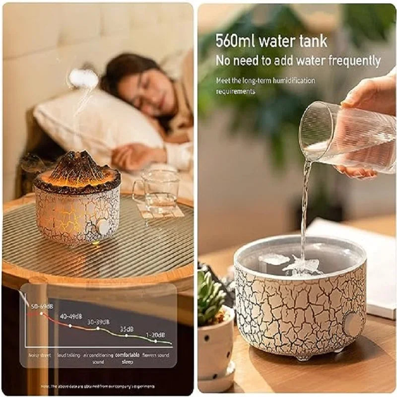 Air Humidifier Aromatherapy Diffusers Essential Oil Jellyfish Smoke Aroma Fragrance Room Décor