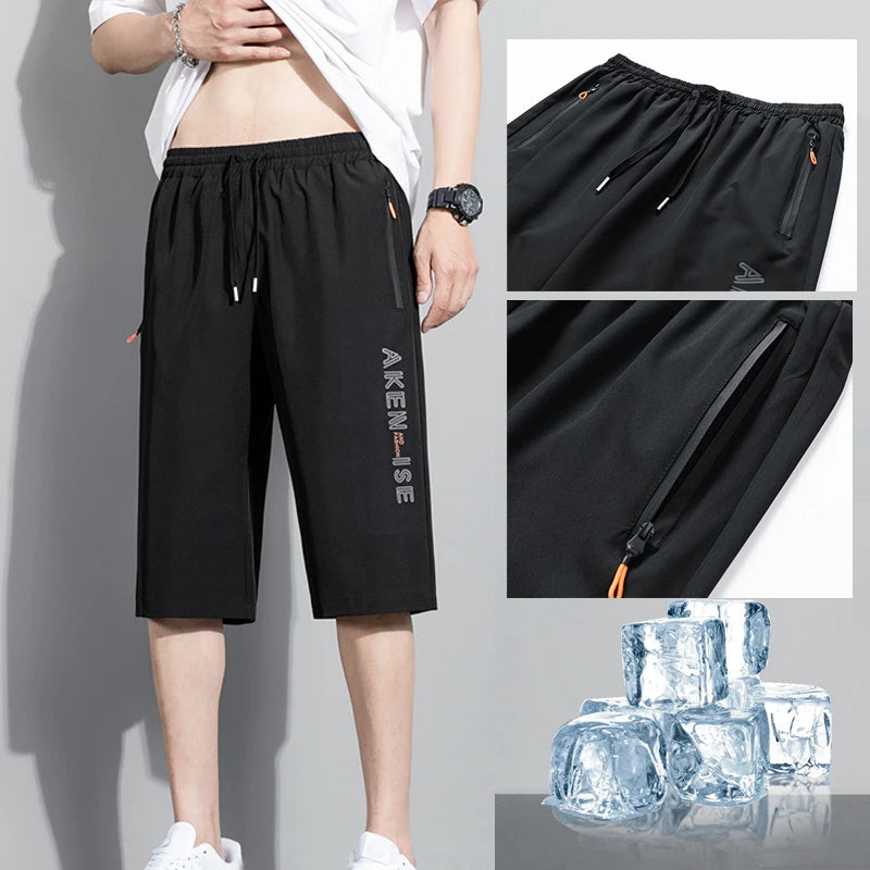 Sports Men Elastic Waist Shorts Male Breathable Comfortable Men's Short Pants