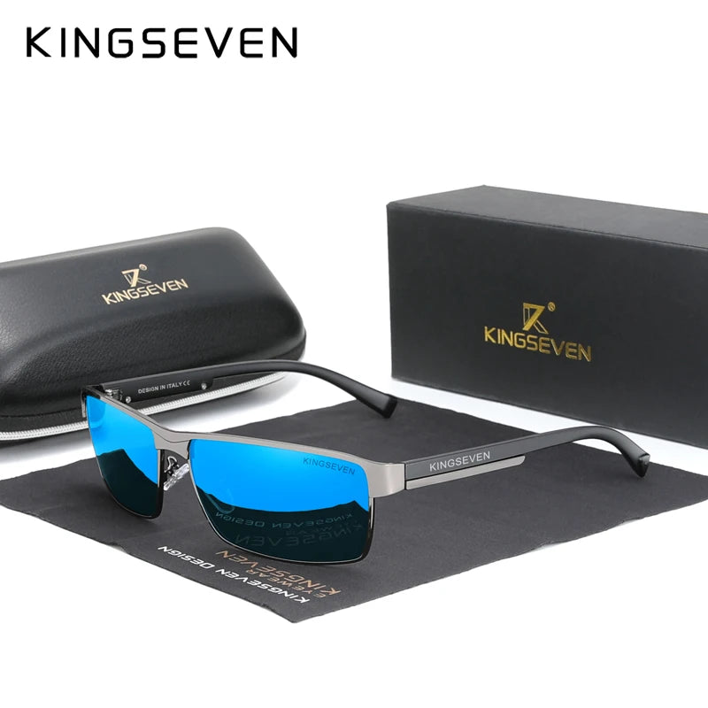 KINGSEVEN Men Polarized Sunglasses, Design  Women SunGlasses, UV400 Anti-glare Driving Square Eyeglasses