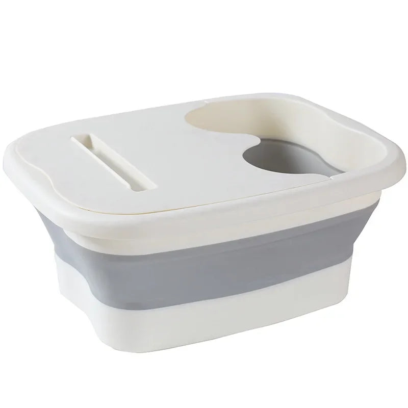 Foldable Footbath Massage Bucket Soaking Bucket Folding Basin Spa Foot Bath Bucket Household Sauna Bathtub Pedicure Bath Bathtub