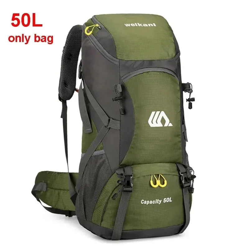 50L Travel Backpack Camping Bag For Men Large Hiking Bag Tourist Rucksack Waterproof Outdoor Sports Climbing Mountaineering Bag - Hiron Store