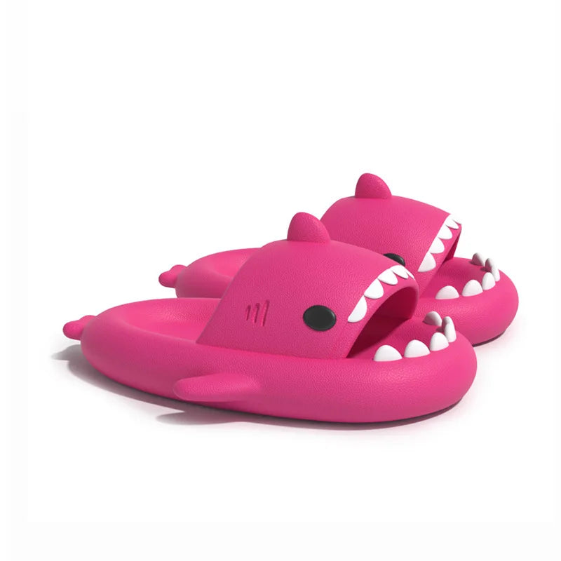 New Style Shark Slippers Women Summer Cute EVA Men Non-slip Indoor Outdoor Girls Boys Beach Shoes Sandals