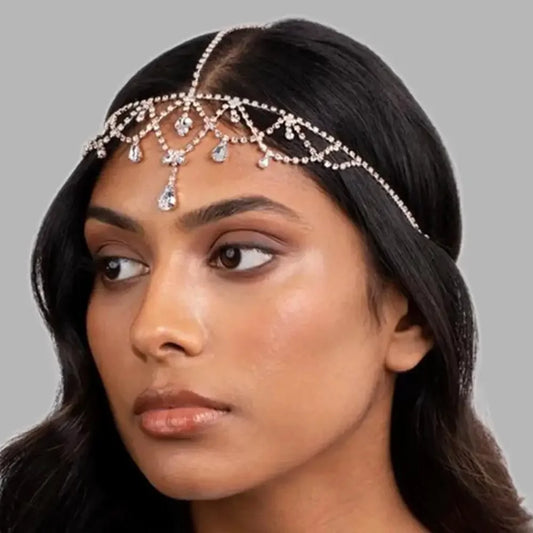 Forehead Bride Wedding Headbands Headdress Head Chain Hair Jewellery maang tikka