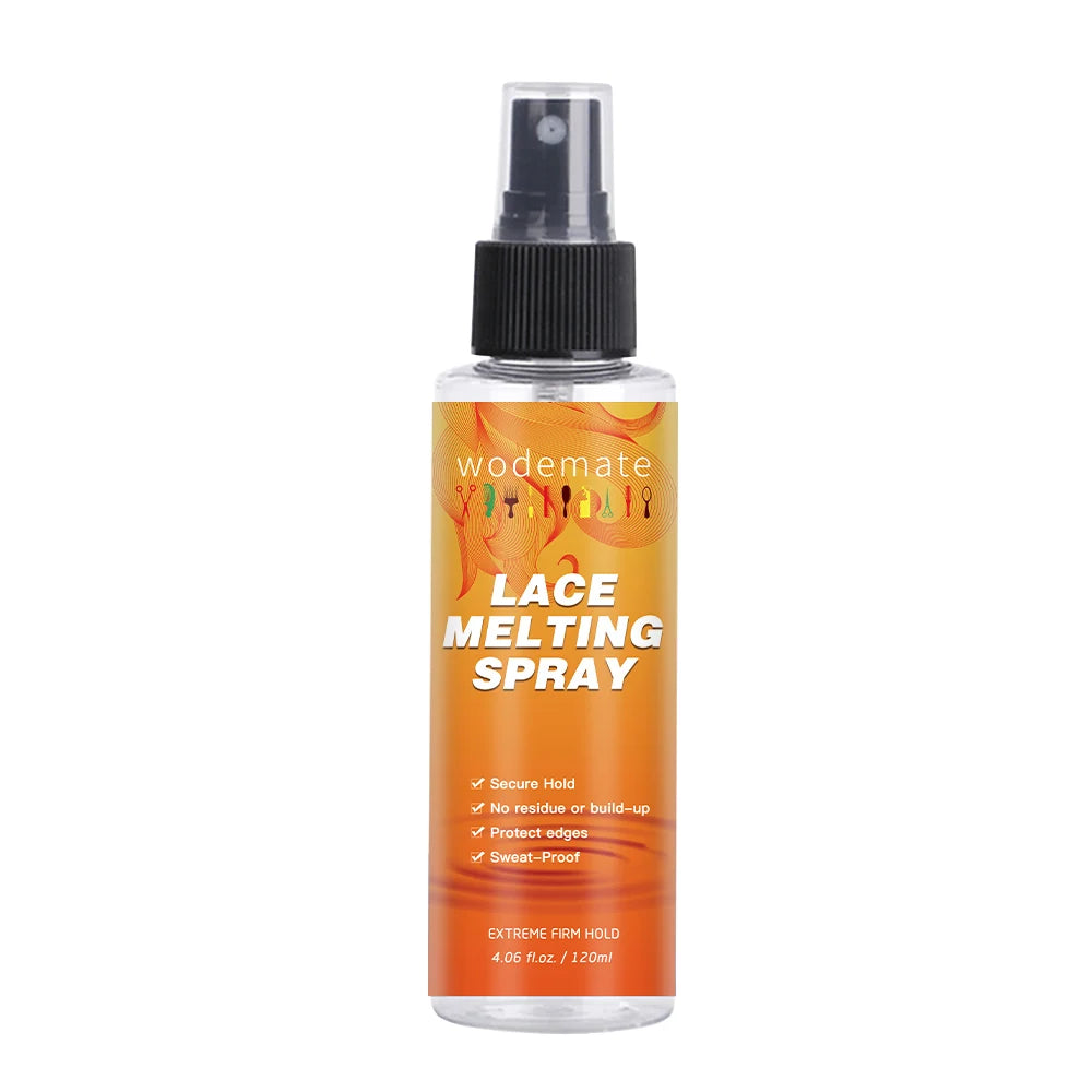 Melting Spray for Lace Wig Melting Spray Long Lasting Invisible Quick Drying Hold 120ml Hair Styling product