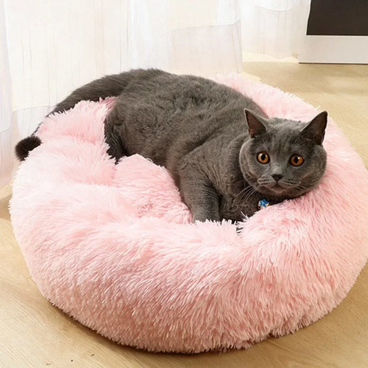 Cat Beds with Soft Calming Material, Dog Bed Relaxing and Sleeping