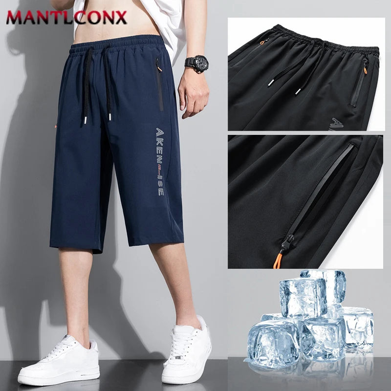 Sports Men Elastic Waist Shorts Male Breathable Comfortable Men's Short Pants