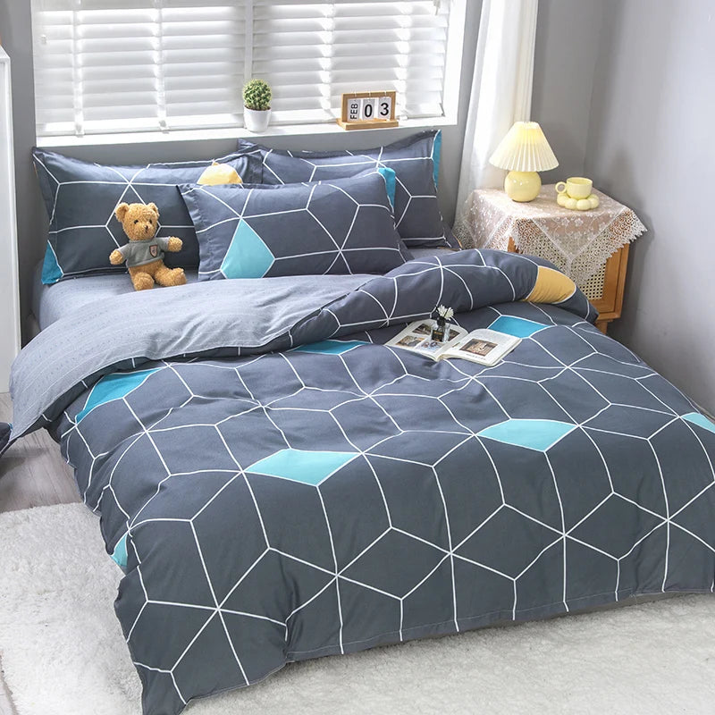 Simple plaid Duvet Cover 220x240 nordic Quilt Cover 1PCS Comforter Covers for double queen king size bed 135 150x200