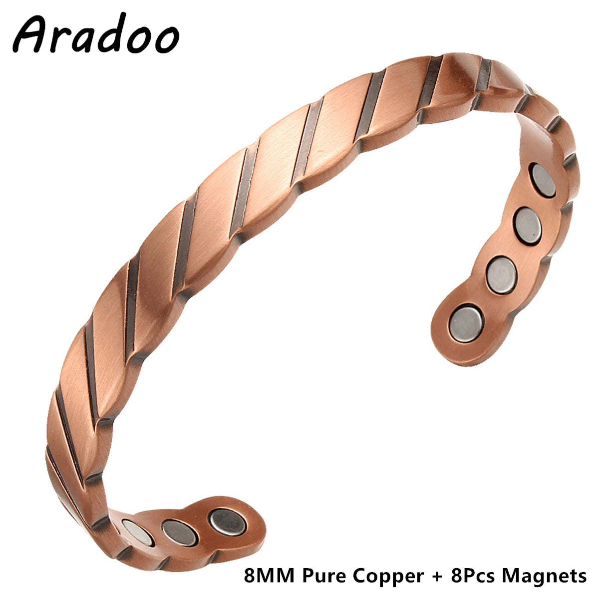 Copper Magnetic Bracelets for Men Women with Neodymium Magnets Tree of Life Pure Copper Cuff Bangle Jewellery Gift