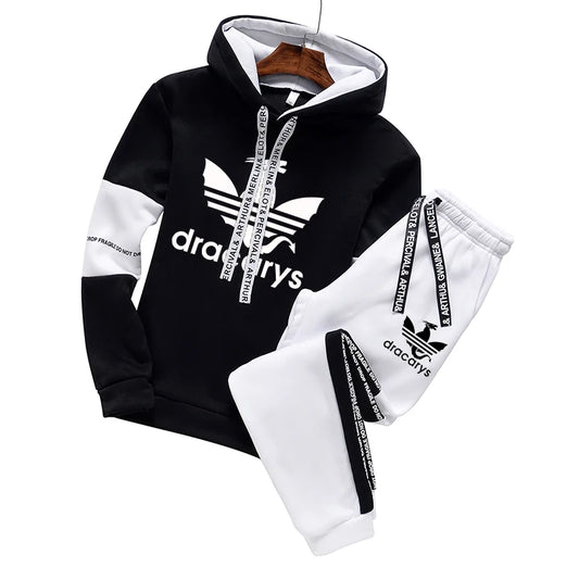 2024 Winter Hoodie Sets Men Tracksuit Casual Hoodies Sweatshirt Piece Set Male Pullover Hoody Fashion Streetwear Clothes Hoodies - Hiron Store