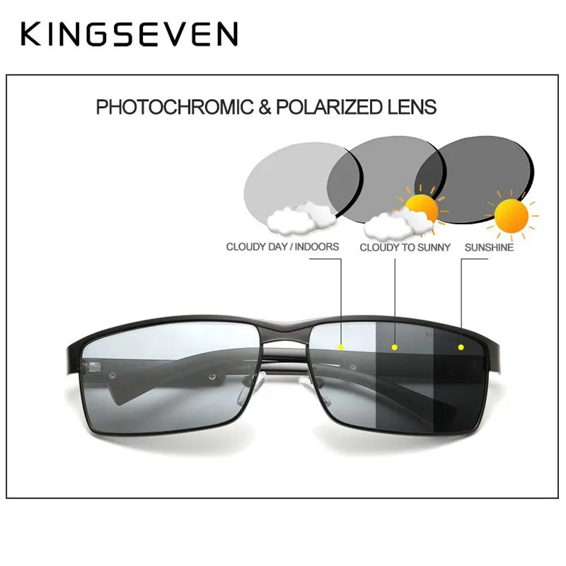 KINGSEVEN Men Polarized Sunglasses, Design  Women SunGlasses, UV400 Anti-glare Driving Square Eyeglasses