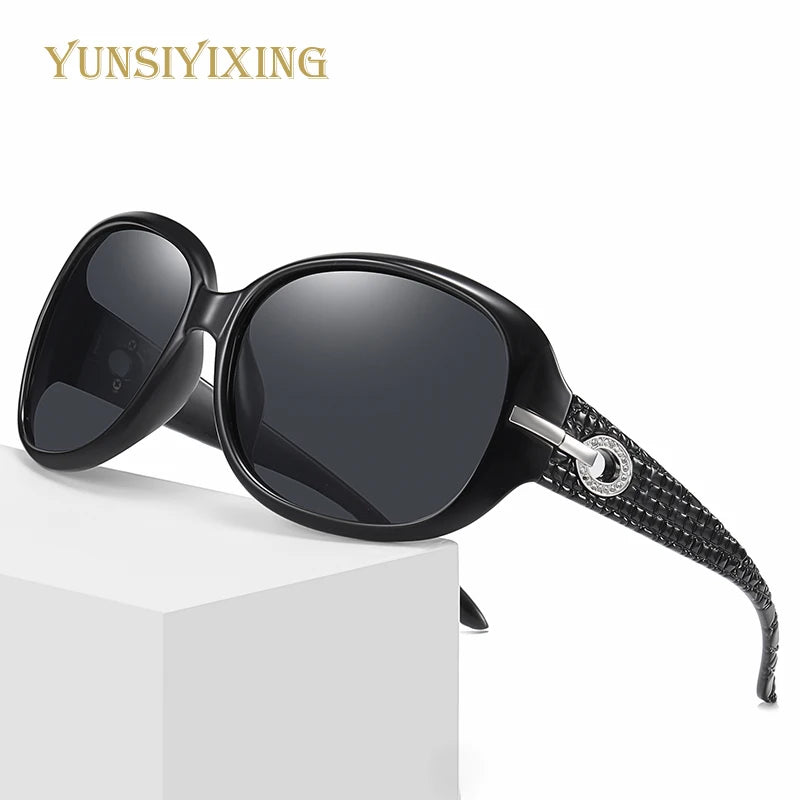 YSYX Polarized Women's Sunglasses Brand Designer Sun Glasses Fashion Classic Big Frame Glass Female Vintage Oculos De Sol ST2012 - Hiron Store