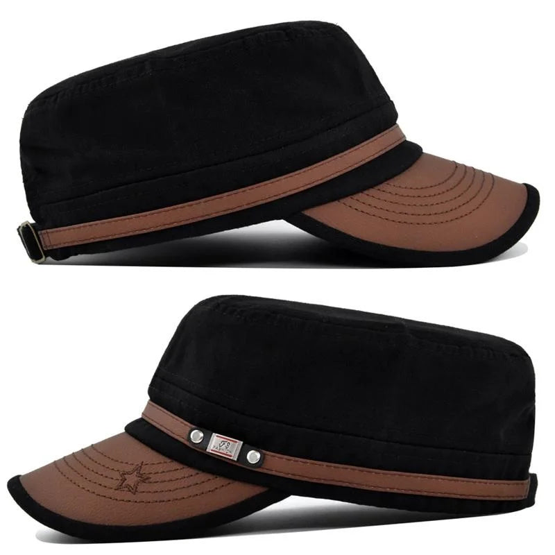 Embroidered Flat Cap casual hat Baseball Cap Outdoor Sports Hat for Hiking & Fishing Hat