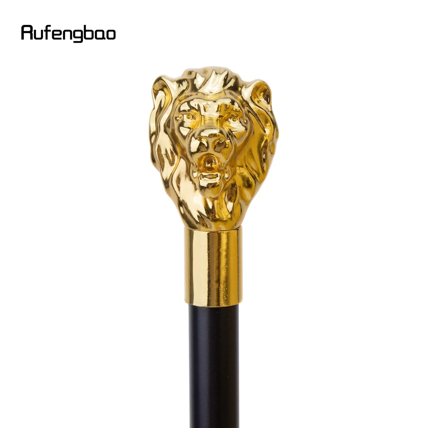 Gold Luxury Lion Head Handle Fashion Walking Stick for Party Decorative Walking Cane Elegant Walking Stick 93cm