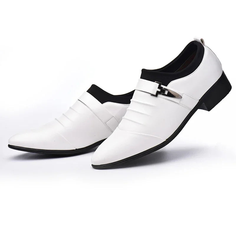 Classic Men's PU Leather Business Casual Male Formal Shoes