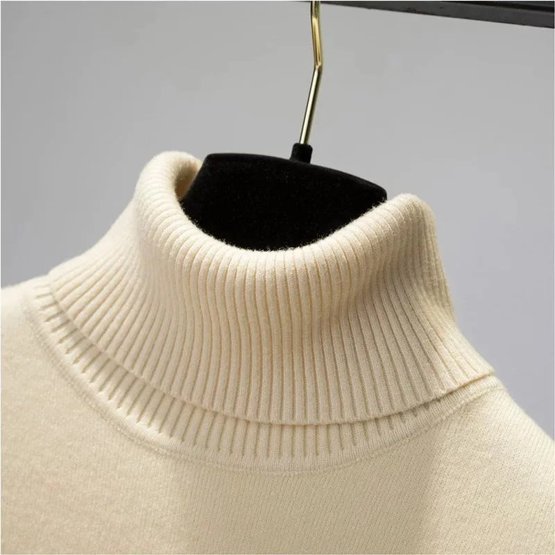 Winter Sweater Women Elegant Thicken Velvet Lined Warm Sueter Knitted Pullover Slim Tops