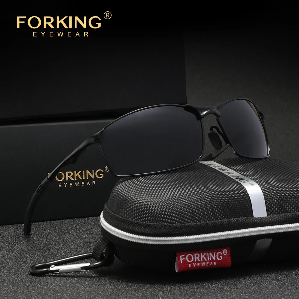 Men‘s polarized Sunglasses, Driving UV400 High Quality Women Glasses, Rectangle Outdoor Sports Eyewear Rectangle