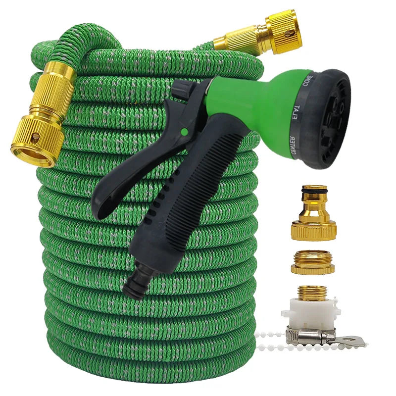 Home and Garden Hose High Pressure Flexible Expandable Wash Car Outdoor House Watering Farm Irrigation Magic 2.5-30 Meters Pipes - Hiron Store