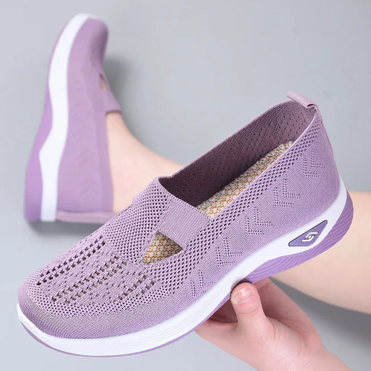 Soft Sole Breathable Hollow Out Flat Shoes for Women