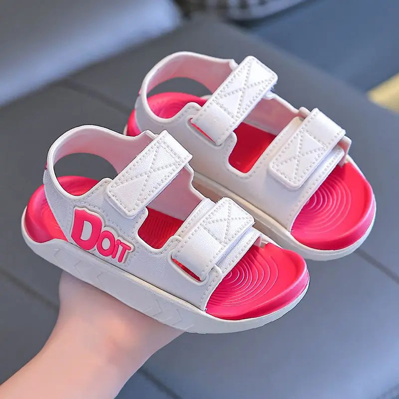 Summer Kids Sandals Baby Boys Shoes Girls Breathable Soft Sole Non-slip Rubber Boys Girls Sandals