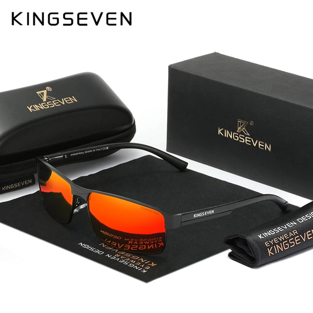 KINGSEVEN Men Polarized Sunglasses, Design  Women SunGlasses, UV400 Anti-glare Driving Square Eyeglasses