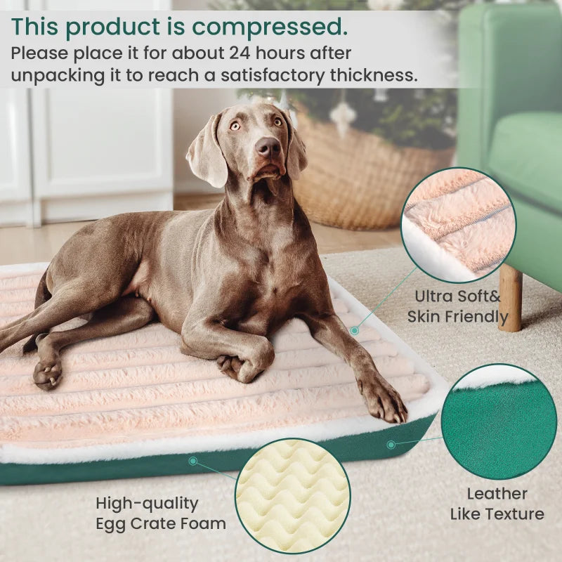 Dog Bed Mat with Zipper Remolvable Pet Mattress for Dog Sleeping et Pad Cushion for Small Medium Pet