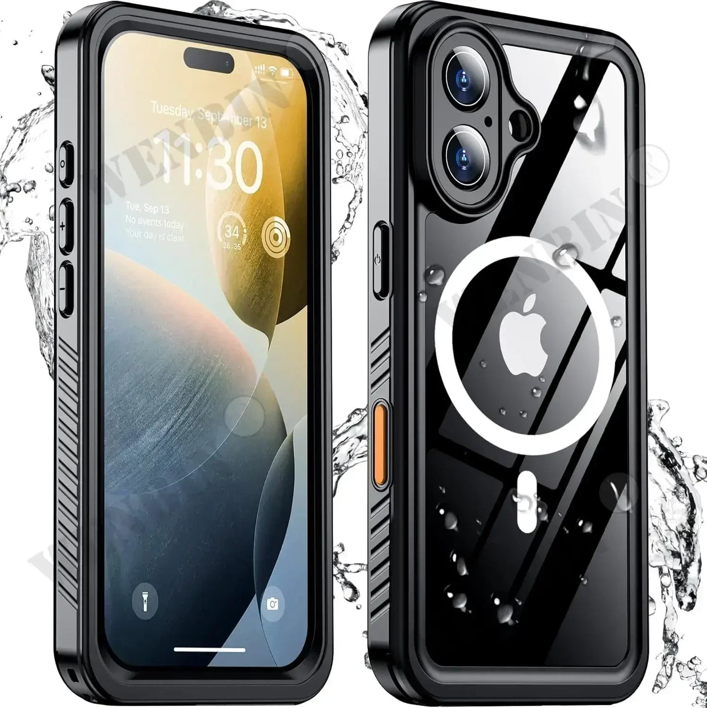 Waterproof Case For iPhone Pro Max Plus Full Body Protective Cover Swim Underwater Diving Magsafe Magnetic