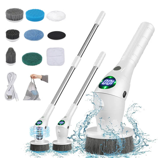 Electric Cleaning Brush 8 in 1 Multifunctional Household Wireless Rotatable Cleaning Brush For Bathroom Kitchen Windows Toilet - Hiron Store