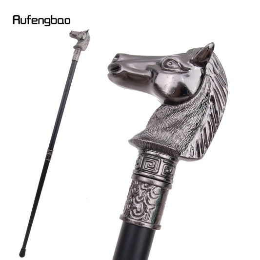 Race Horse Bristle Head Animal Fashion Walking Stick Decorative Cospaly Vintage Party Fashionable Walking Cane