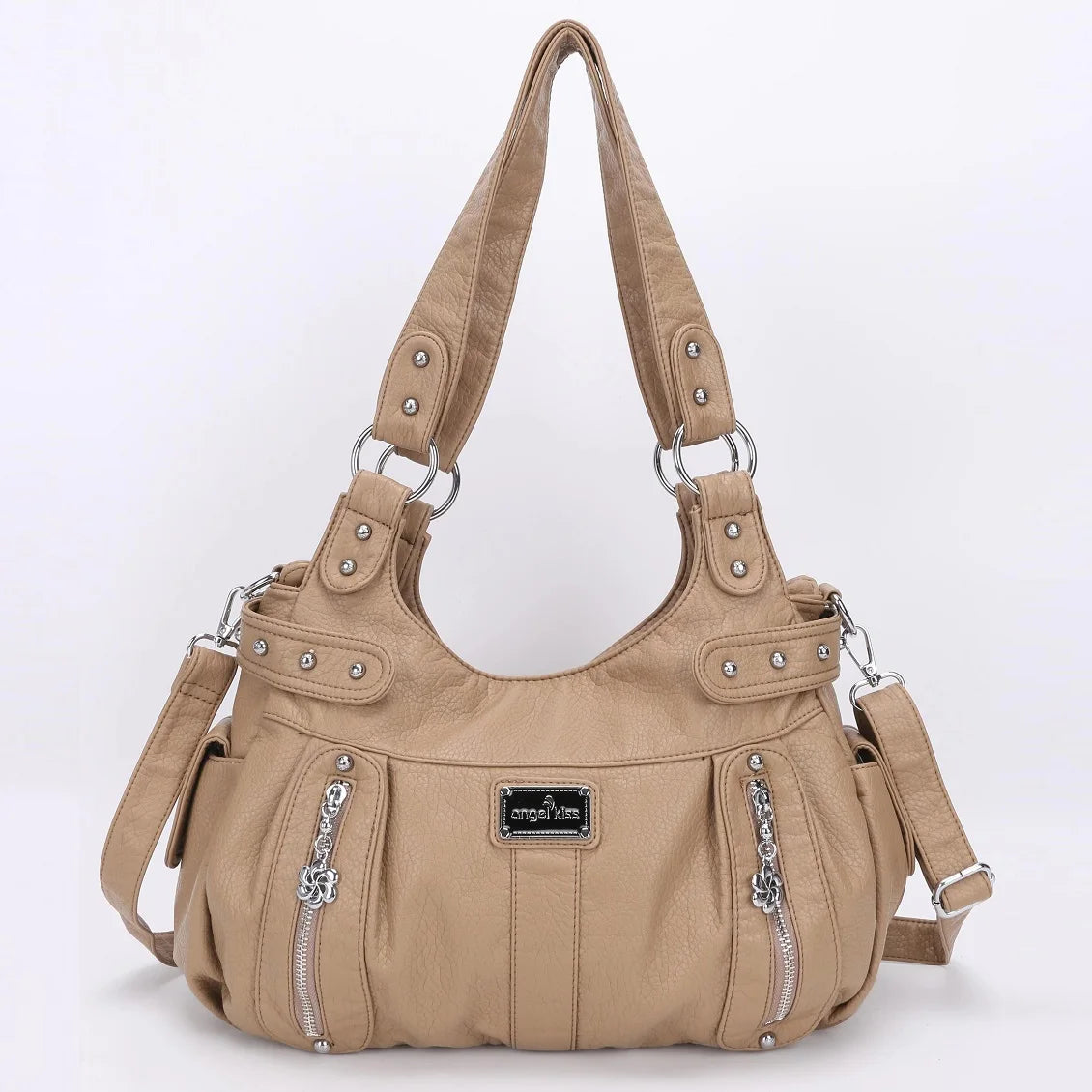 Winter Fashion Shoulder Bag for Women Soft PU Crossbody Handbg Large Capacity Hobos Purse