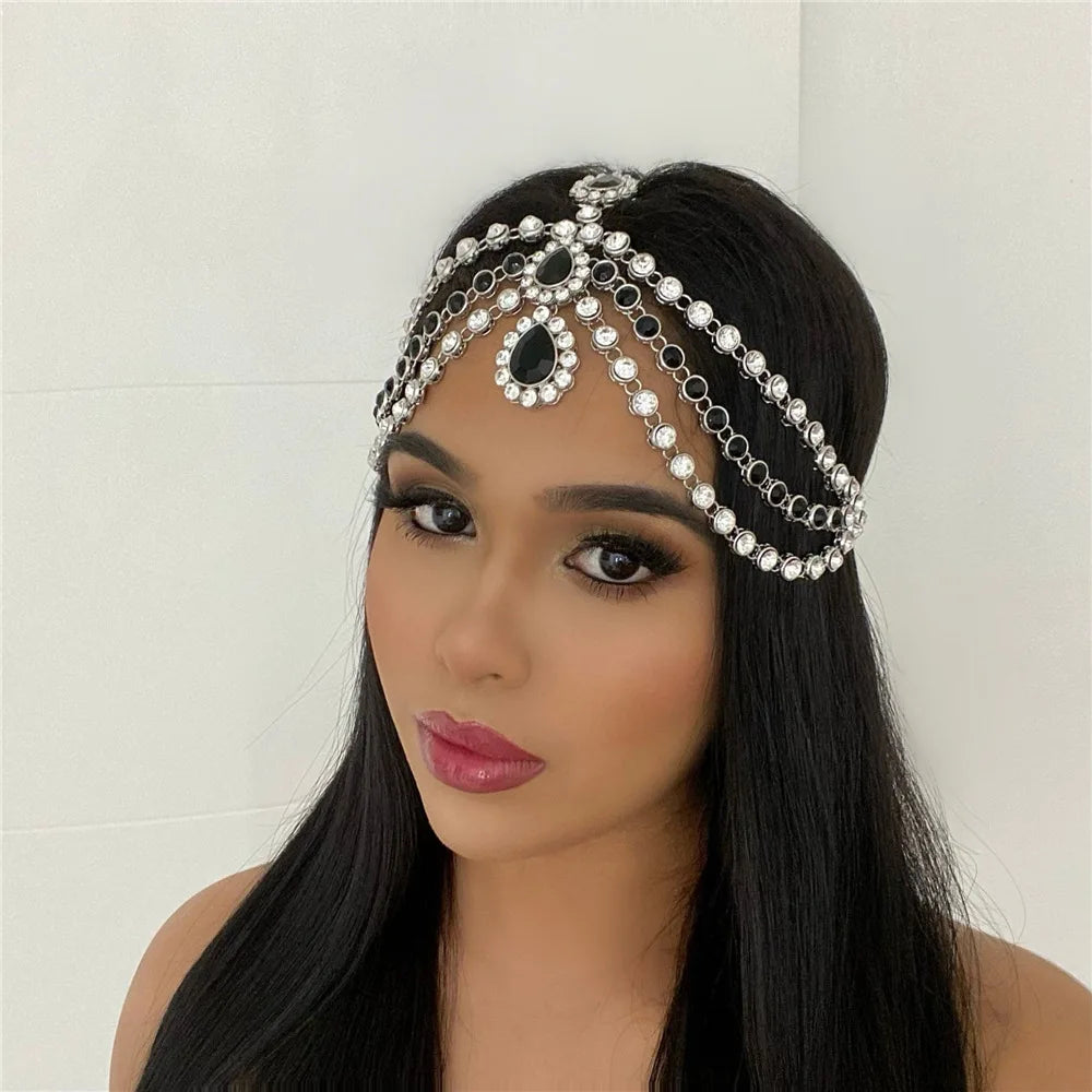 Forehead Headband Accessories Hair Clip Indian Bohemia Hair Jewellery maang tikka