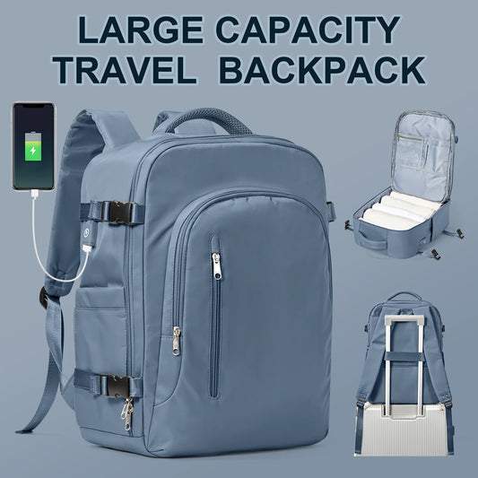 Laptop Bag Travel Backpack for Women Large Capacity Easyjet Carry-Ons 45x36x20 Backpack Ryanair 40x20x25, Men's Cabin Backpack - Hiron Store