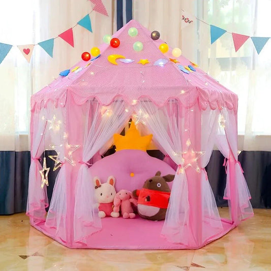 Portable Children's Tent for Kids Tent Toys for Girls Princess Castle Tipi Infantil Teepee Baby Christmas Gifts - Hiron Store