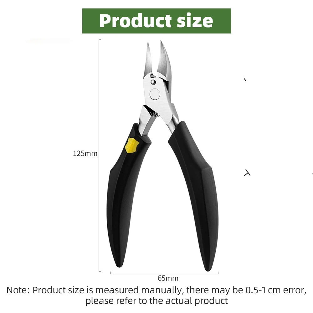 Nail Cutter Cuticle Nippers Profesional Ingrown Toenail Scissors Stainless Steel Dead Skin Removal Nail Clipper Pedicure Tool - Hiron Store