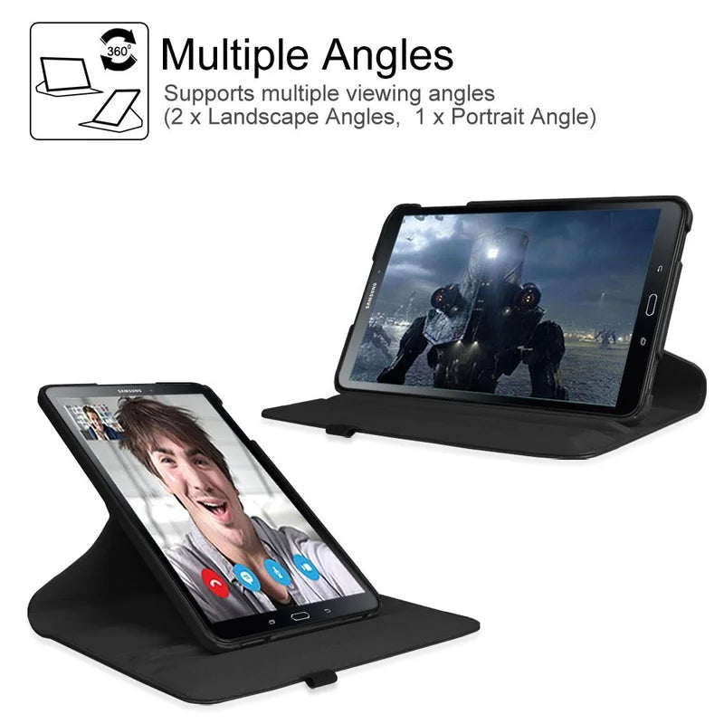 Tab A A6 10.1 SM T580 T585 T587 360 Rotating Samsung Galaxy Tabs A 10.1 2016 Tablet Multi Angel Stand Cover Case