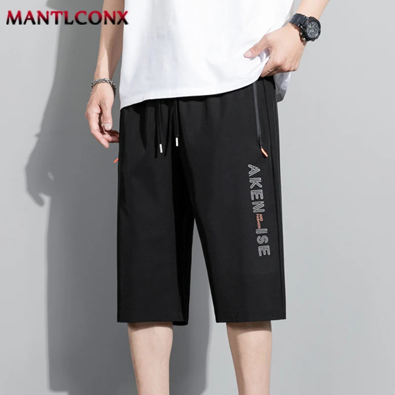Sports Men Elastic Waist Shorts Male Breathable Comfortable Men's Short Pants