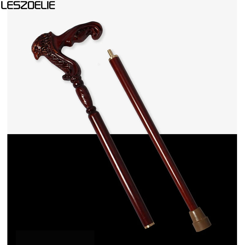 Eagle Style German Beech Wooden Walking Stick Men Detachable Canes Women Elegant Walking Sticks